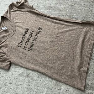 American apparel tri-blend collection t-shirt with print.